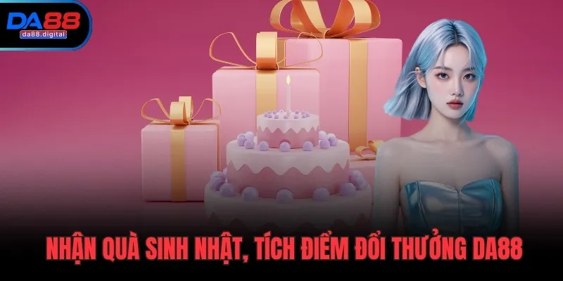 Nhận quà sinh nhật, tích điểm đổi thưởng DA88