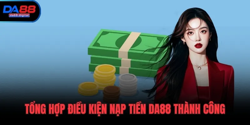 Tổng hợp điều kiện nạp tiền DA88 thành công